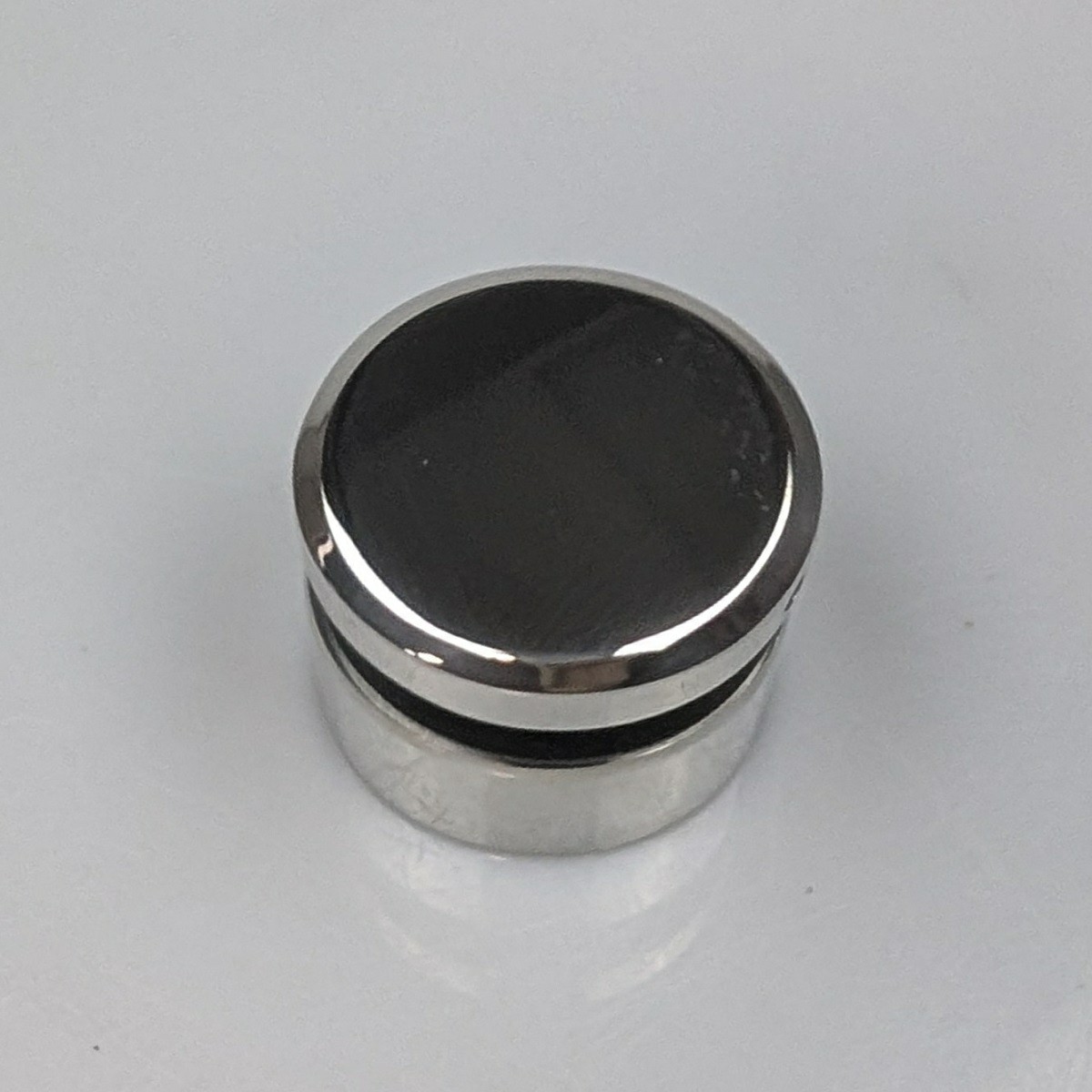 Glass Anchor - 38mm Diameter - Slimline Flat Button Head - 10mm Spacer - Polish Stainless Steel
